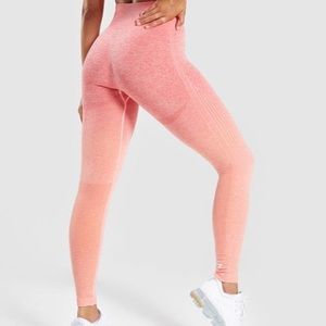 Gymshark Peach Ombré Leggings